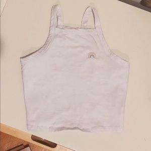 Pacsun L.A. Hearts rainbow patch cropped tank